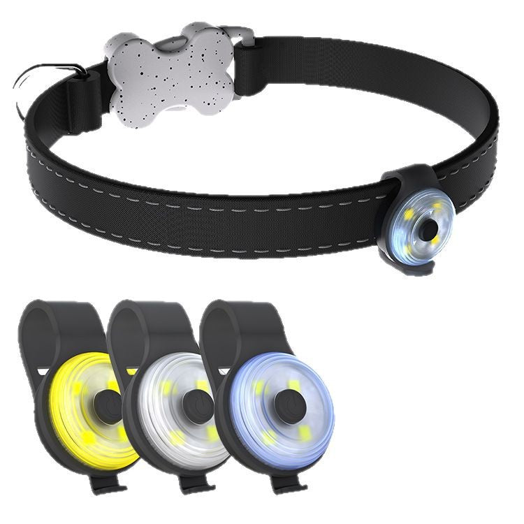 LED pet safety light with adjustable silicone strap for collars, product image 5