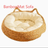 Brown rattan woven pet bed with blue cushion for cats, view 45