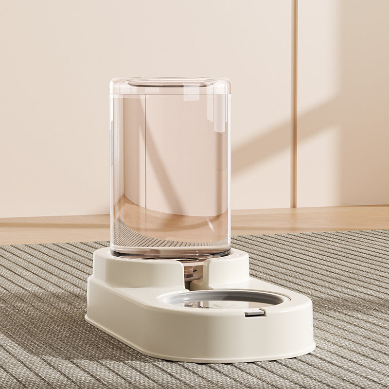 Detachable Split-Type Cat Feeder and Water Bowl Set with Measure Markings