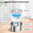 2L Stainless Steel Automatic Pet Water Dispenser with Quiet Pump and Visible Window