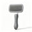 Soft Rounded Pin Deshedding Slicker Brush with One-Touch Release