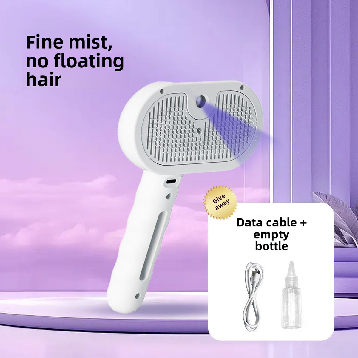 Pet Spray Grooming Comb with Detangler for Dogs and Cats