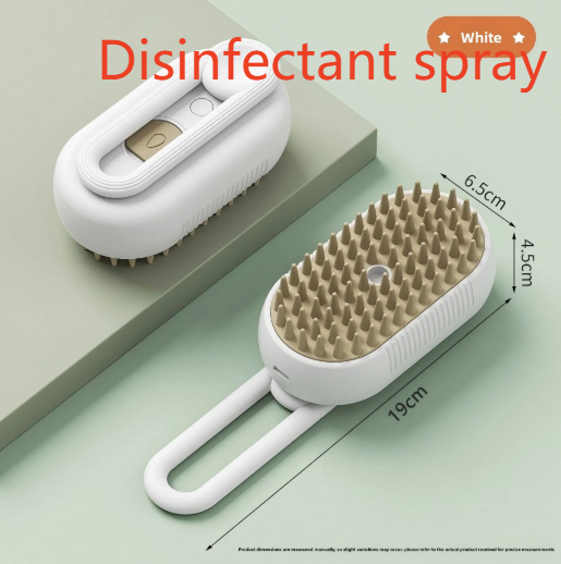 Handle Spray Brush with Massage, Anti-Static Mist Grooming Comb