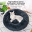 Round long plush pet nest for cats and dogs, view 1