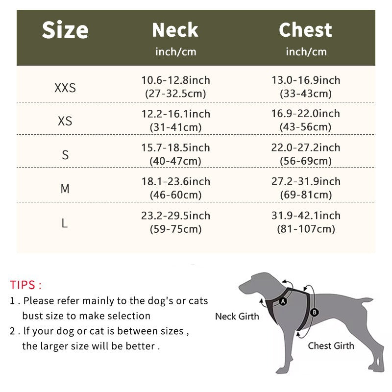 Vintage style no pull dog harnesses in five colours