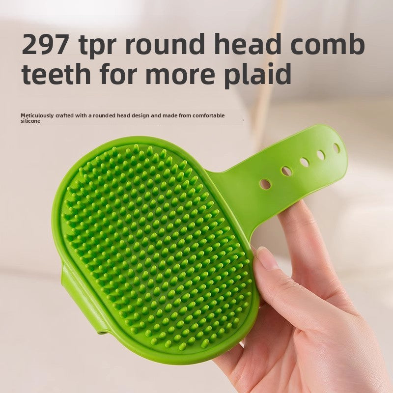 Cat Self-Grooming Scratcher and Silicone Massager