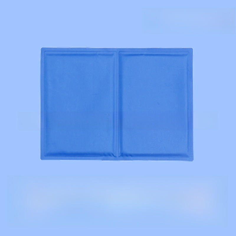 Blue gel-infused pet cooling pad with polyester cover, photo 4