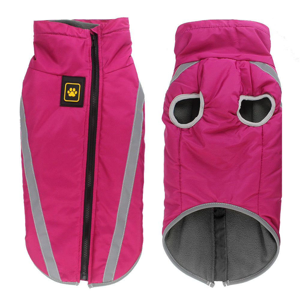 Warm reflective raincoat for large dogs, available in 9 colours, image 50