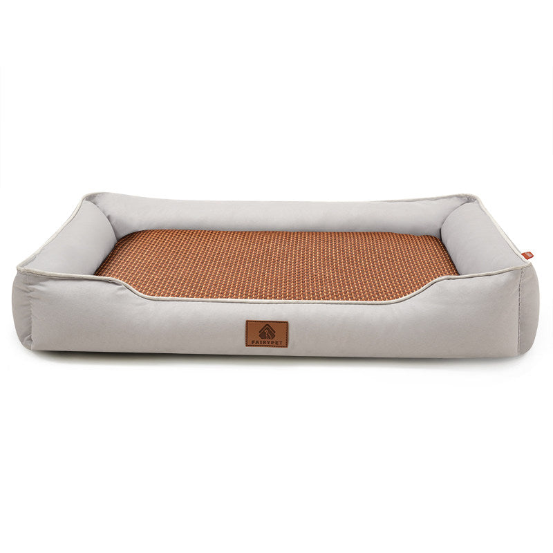 Waterproof Oxford dog bed with raised edges and soft base, photo 72
