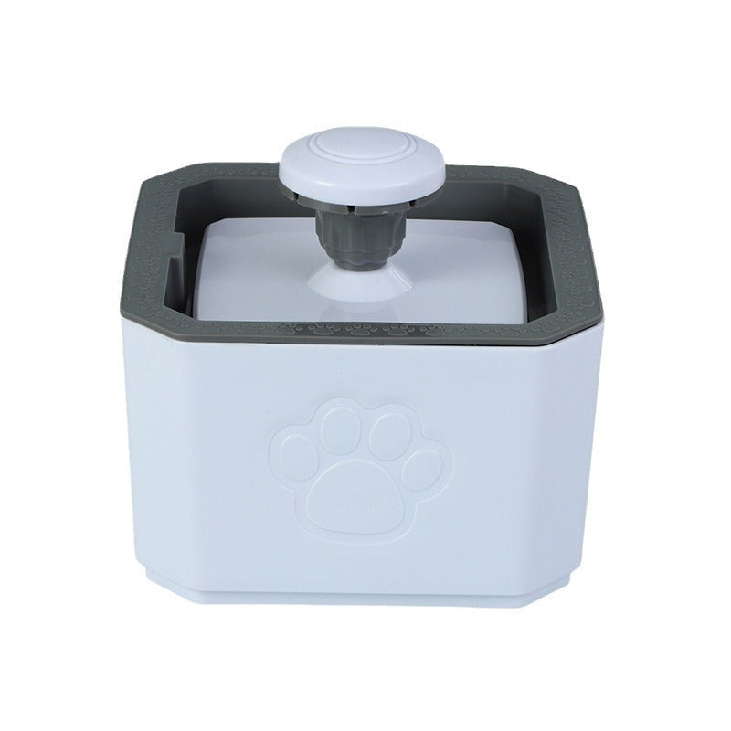 Silent Circulating Pet Water Fountain 2L with Filter Cotton and Water Level Sensor