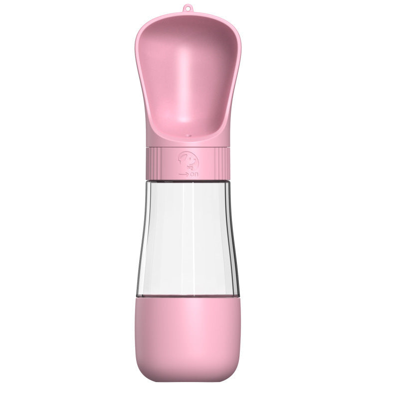 Portable Pet Water Bottle with Drinking Bowl, Leakproof Travel Dispenser for Dogs and Cats