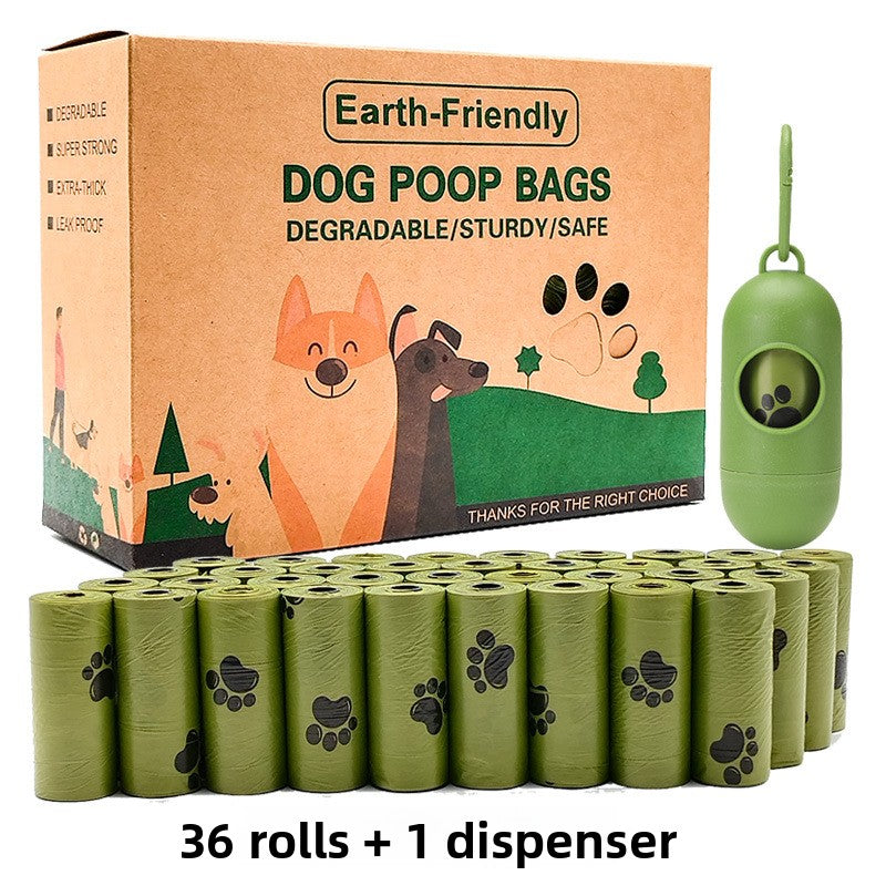 Scented Biodegradable Dog Poop Bags with Dispenser, Bulk Rolls