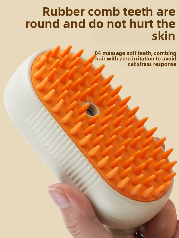 Rechargeable Steam Spray Massage Brush for Cats and Dogs