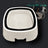 Automatic Pet Water and Food Bowl in White PP Plastic with Removable Parts for Small Pets