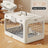 Light green foldable plastic pet travel crate with divider, photo 7