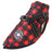 Fleece lined padded dog vest with reflective strips in Rose Red, showing size and shape