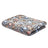 Coral fleece pet blanket with print in Black Paw, size 76 x 104cm