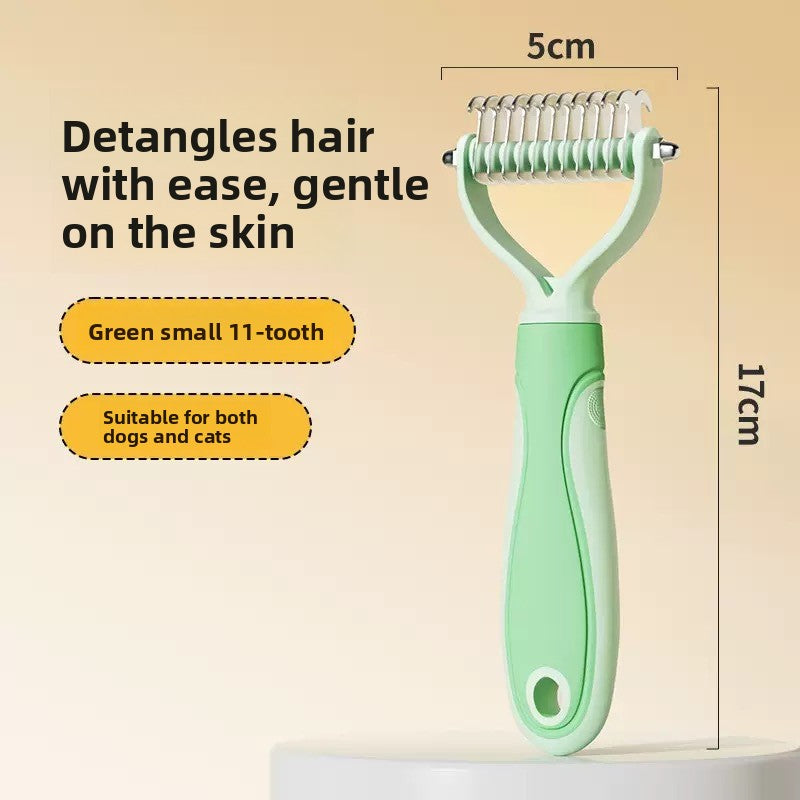 Pet Spray Massage Comb with Soft Pins for Loose Fur on Dogs and Cats