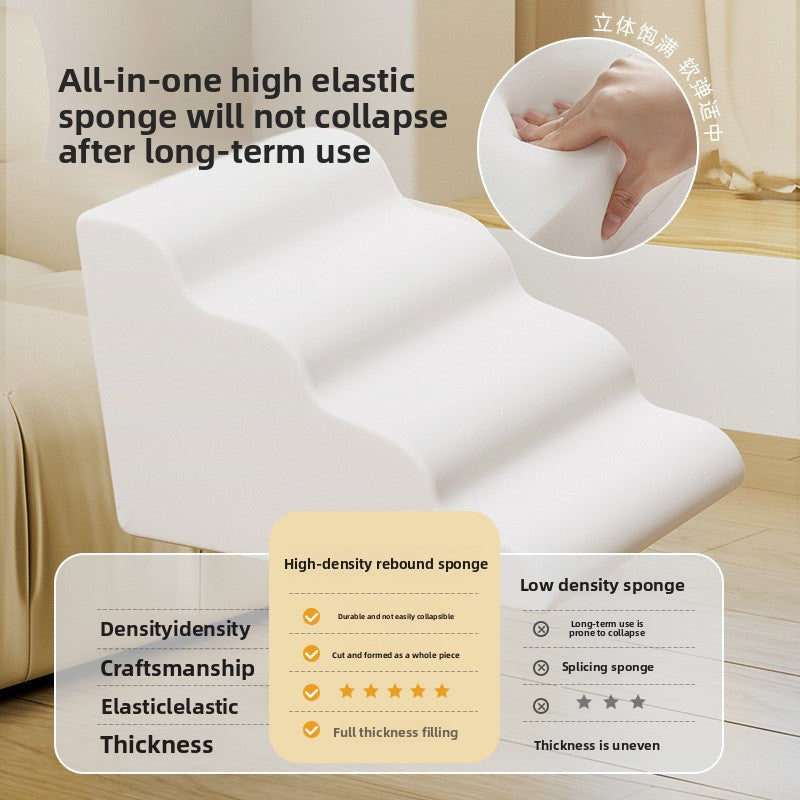 Washable foam pet stairs with gentle slope, photo 3 of 17