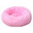 Light grey round deep sleep pet bed with soft plush, photo 95
