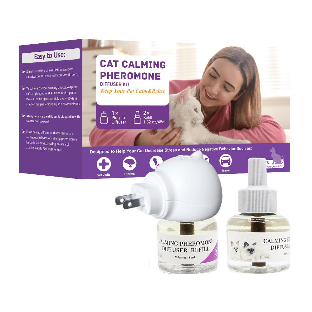 Pet Calming Plug-In Diffuser for Dogs or Cats, UK Plug