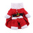 Christmas standing Santa costume with hat for pets, showing size and shape