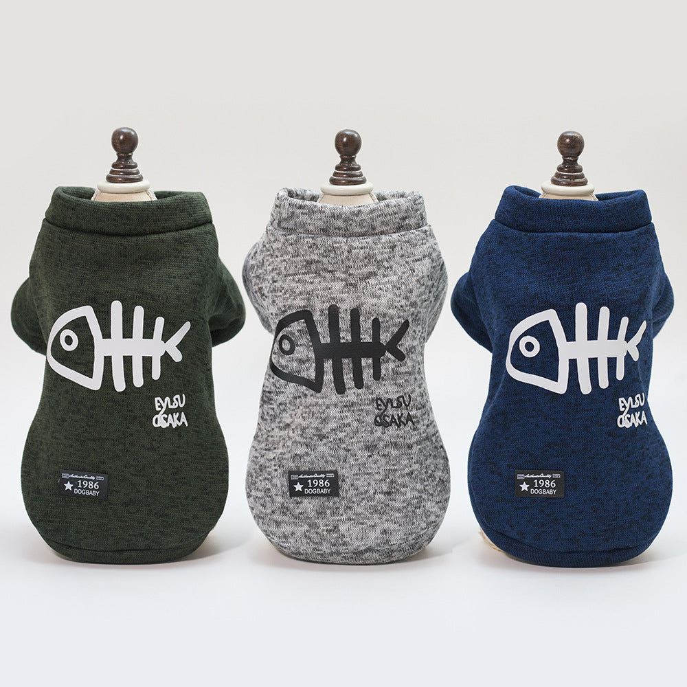 Herringbone knit cotton dog jumper, available in 2 colours, sizes Small to 2XL, image 2