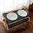 Adjustable Height Ceramic Pet Feeding Bowl with Metal Stand for Cats and Dogs
