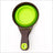 Foldable Silicone Pet Food Bowl with Scoop and Measuring Cup, Portable in Green or Pink