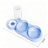 Anti-Knock Double Bowl Cat Food and Water Dish in Durable PP and PC Material