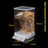 Anti splash cage mounted parrot feeder box in clear plastic, view 3