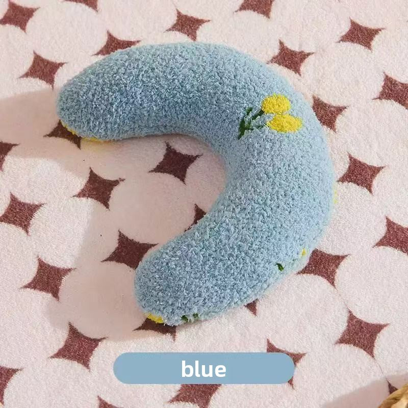Soft U-shaped cotton linen pet pillow, product image 8