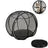 Foldable rolling mesh cat playpen ball in black