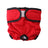 Reusable dog hygiene pants with hook and loop fastening, in use with a pet