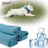 Summer cooling scarf for dogs and cats in Grey, front view