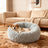 Quilted warm pet bed with cushioned base for cats and small dogs, photo 4