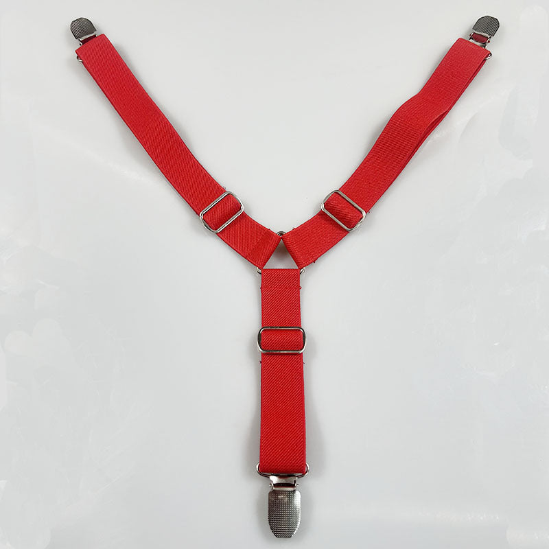 Adjustable elastic dog diaper suspender strap in plaid pattern, view 94