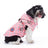 Waterproof padded British style dog winter coat in Green and Coffee, material detail