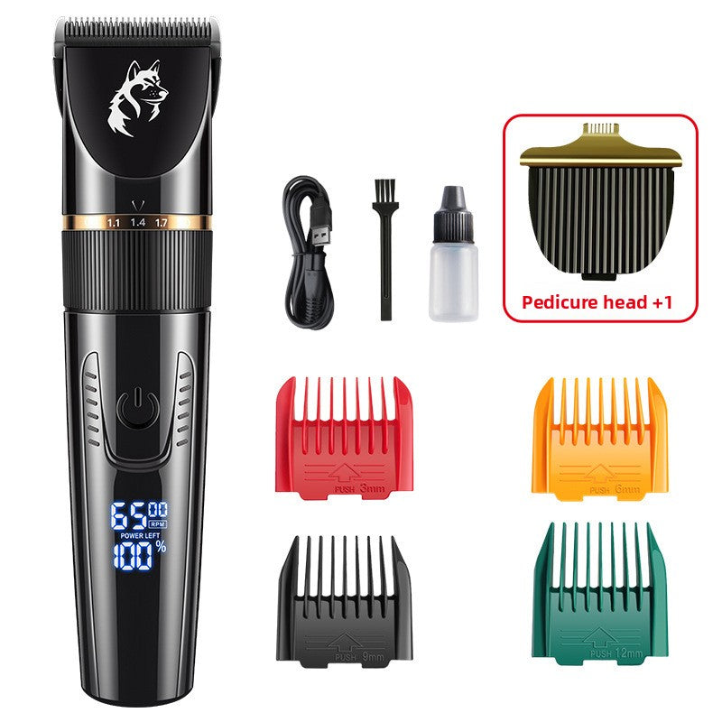 Waterproof Pet Hair Clipper with Guide Combs, Quiet and Rechargeable