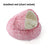Gradient grey semi-enclosed shell cat bed in short velvet, photo 45