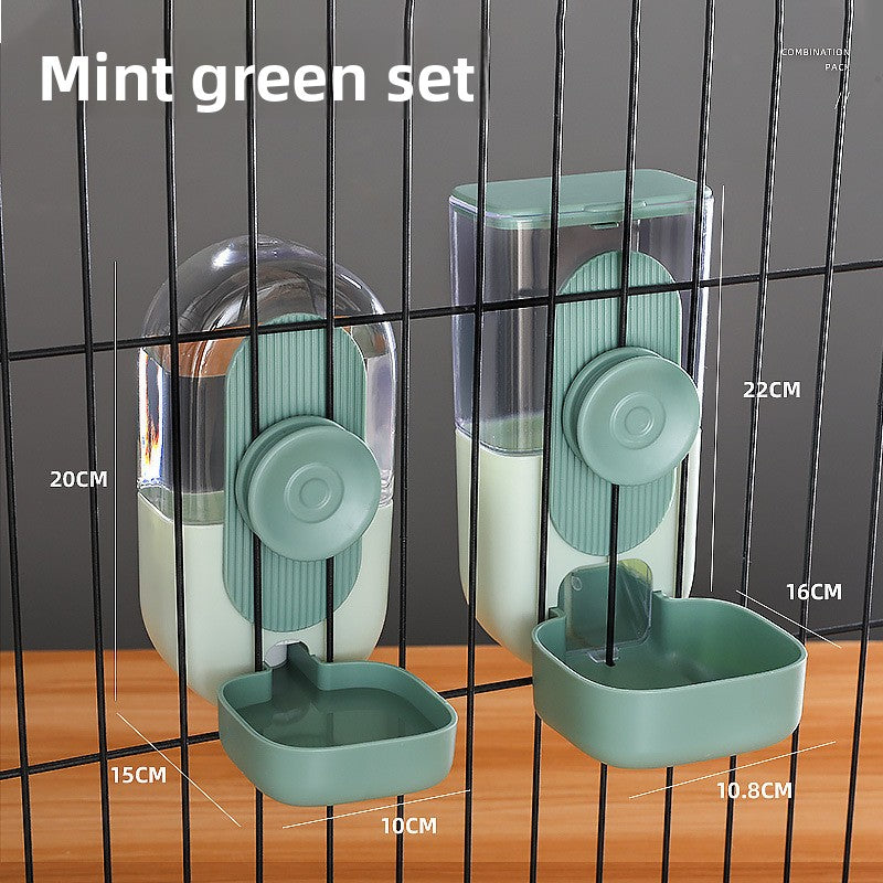 Automatic Pet Food and Water Dispenser Set