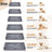 U-shaped velvet dog sofa bed with bolster, detail photo 4