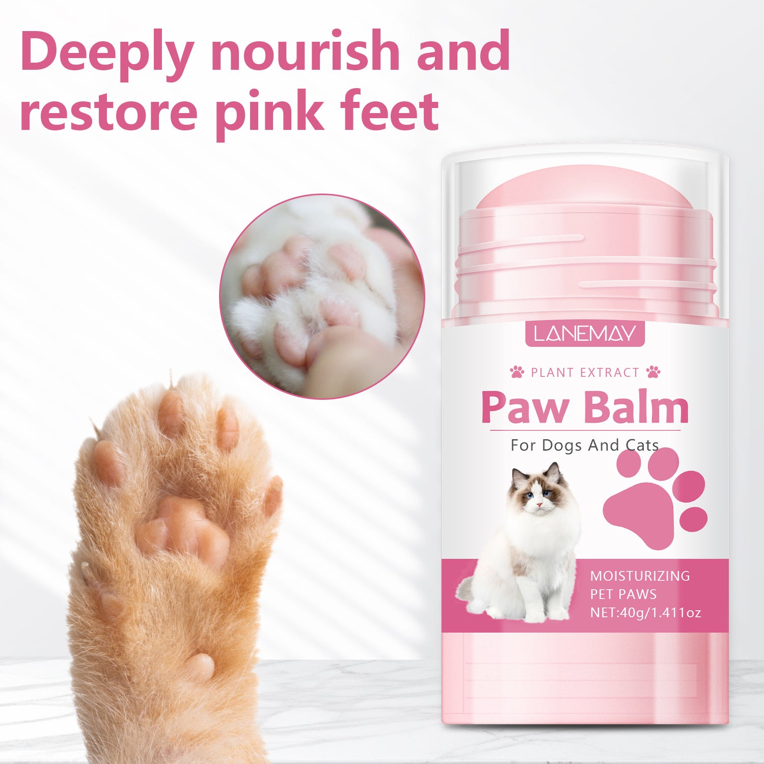 Pet Paw Protection Stick, Moisturising Care for Cats and Dogs