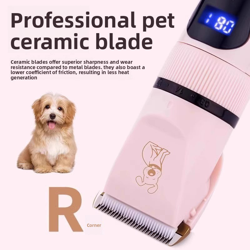 Low Noise Cordless Dog Clippers with Stainless Steel Blade