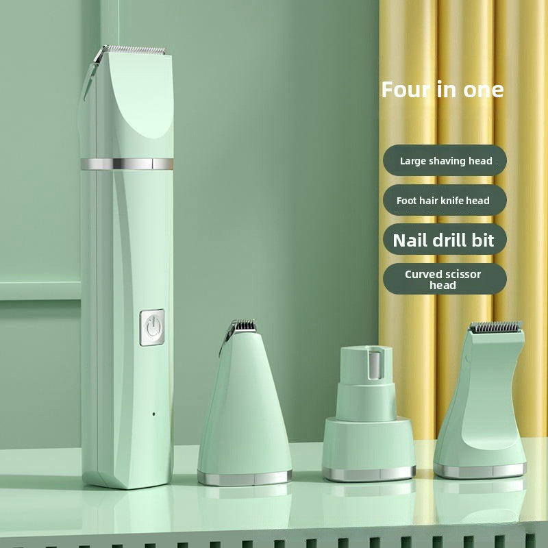 LCD Display Pet Clipper Kit with Nail Grinder, Silent Shaver