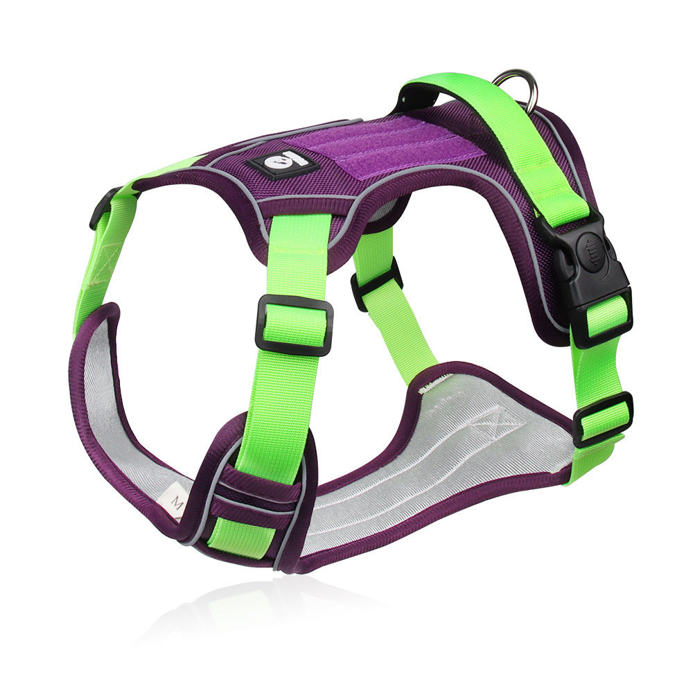 Reflective Oxford dog harness, available from Pet Royale UK