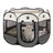 Foldable octagonal pet playpen tent with mesh windows, view 5