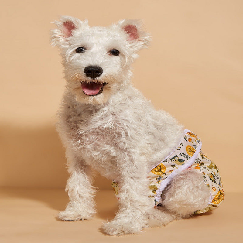 Washable printed season pants for female dogs, available in 14 colours, image 2