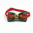 Christmas ribbon bow tie collar for dogs and cats in Style 6, material detail