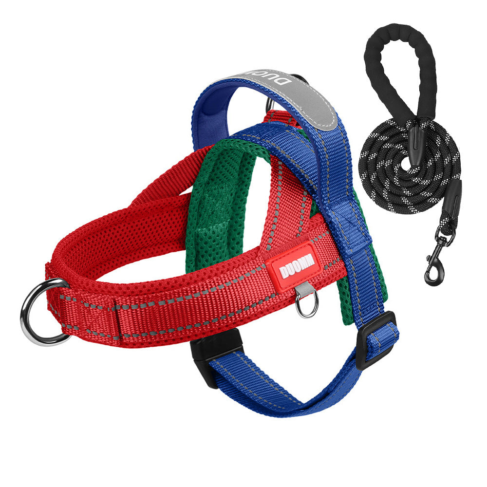 Saddle dog harnesses in two tone and tactical styles